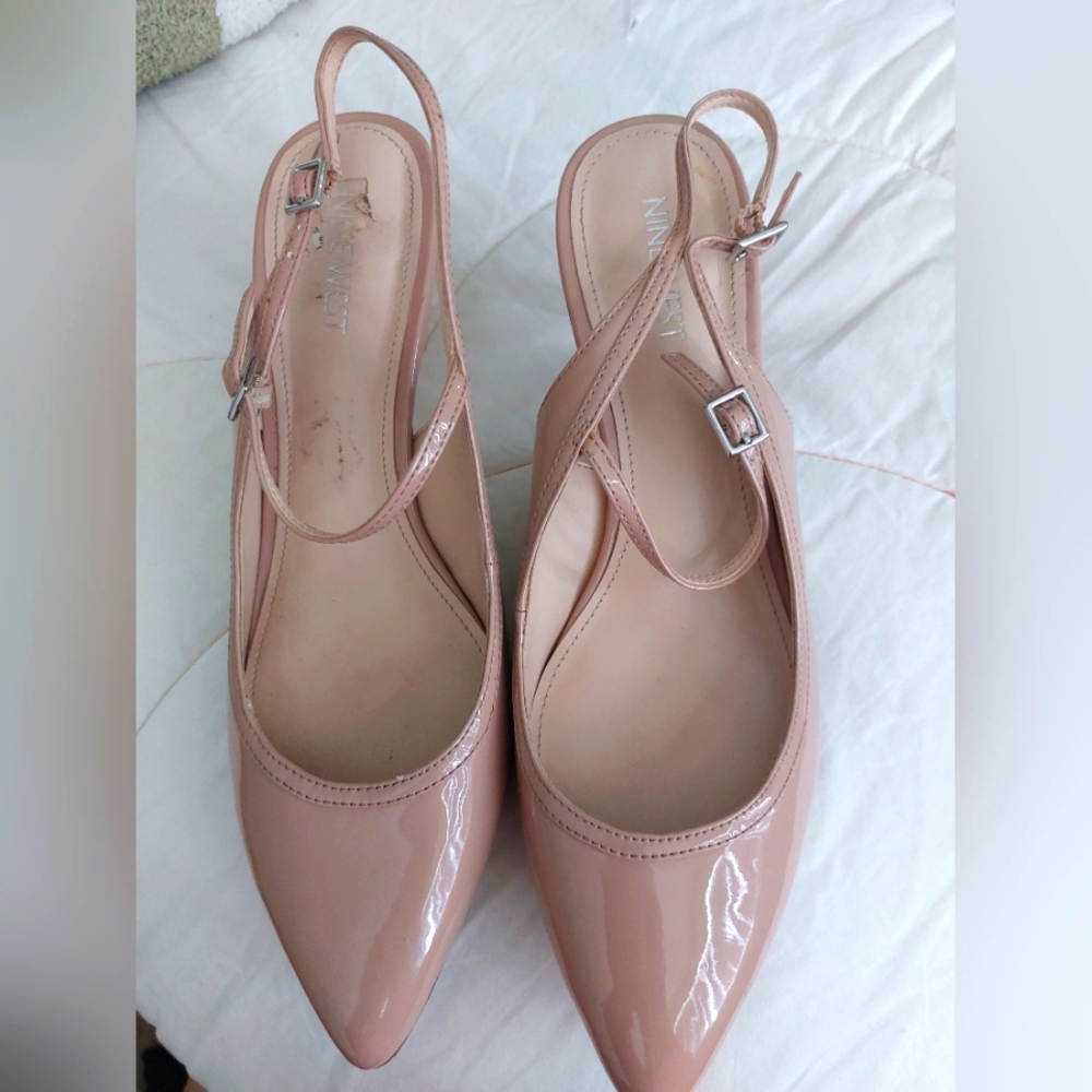 Nine west tan heels